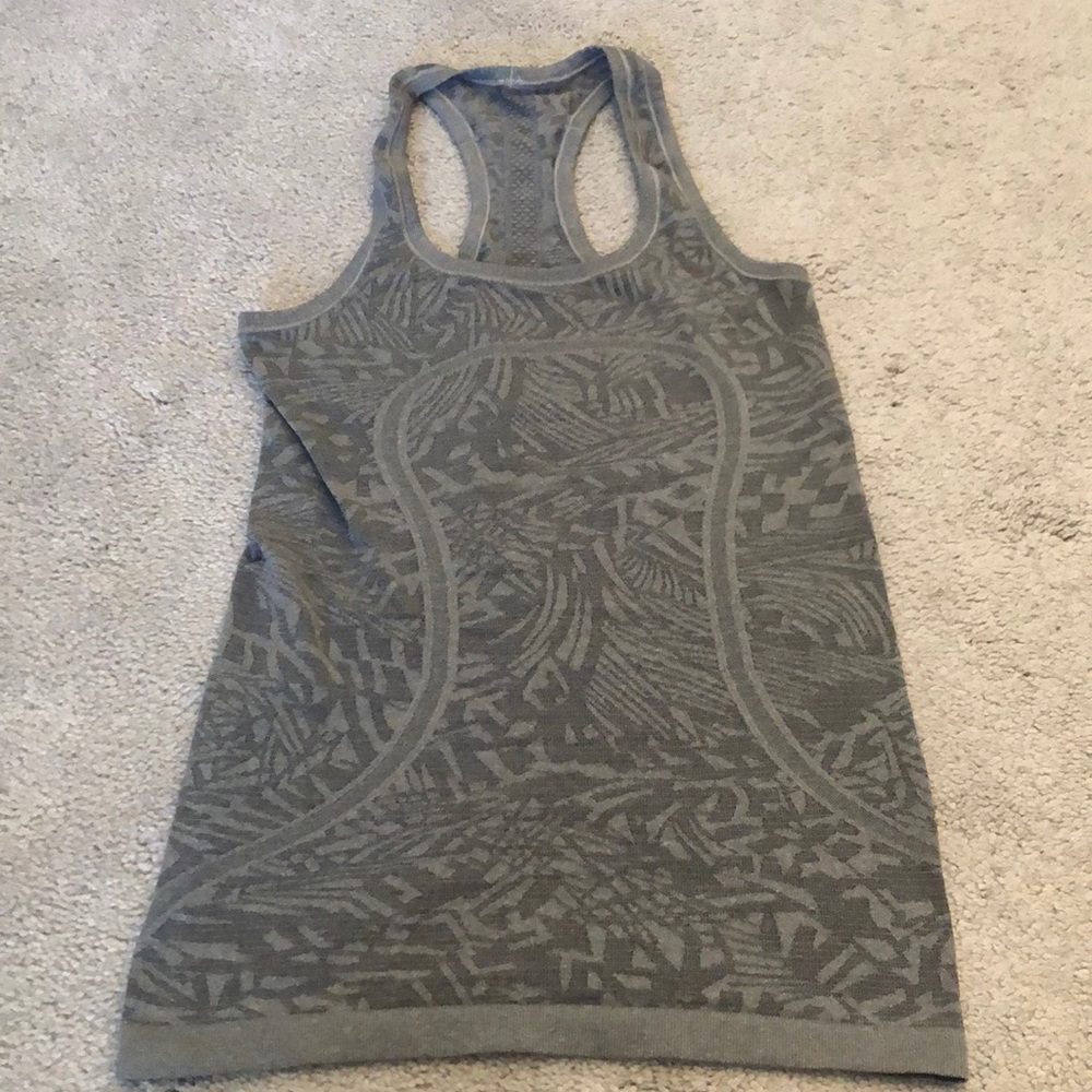 Gray work out tank